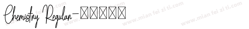 Chemistry Regular字体转换